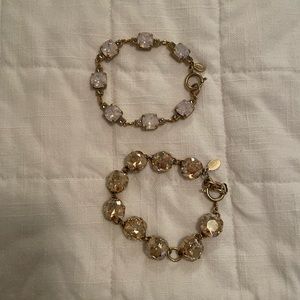 Champagne and pink pearl Catherine Popesco bracelets